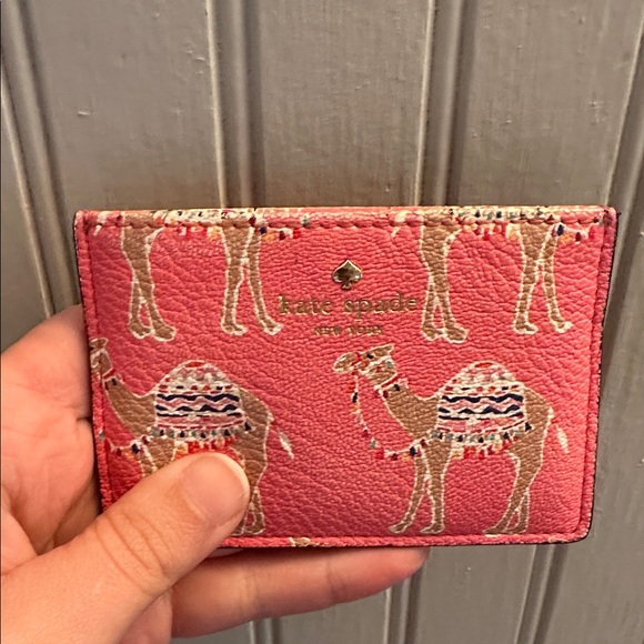 🐪Kate Spade Pink Camel Print Card Holder🐪 - Picture 5 of 5
